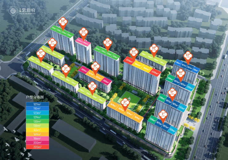 绿城紫璟府楼盘户型图(图1)