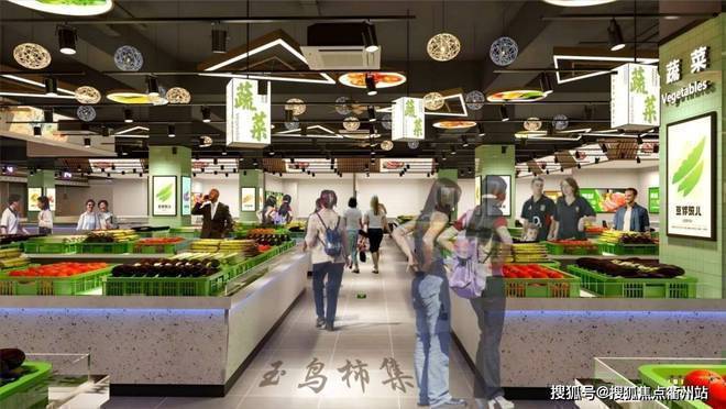 杭州良渚地铁口智慧农贸菜市场摊位商铺出售（玉鸟柿集）智慧市集(图5)